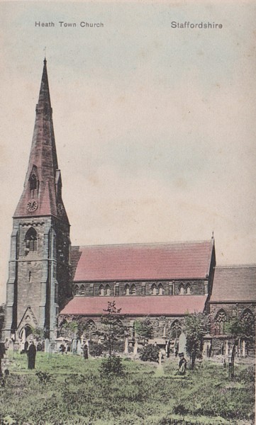 Holy Trinity Church, Heath Town (Wednesfield Heath) (c1906 Postcard)
