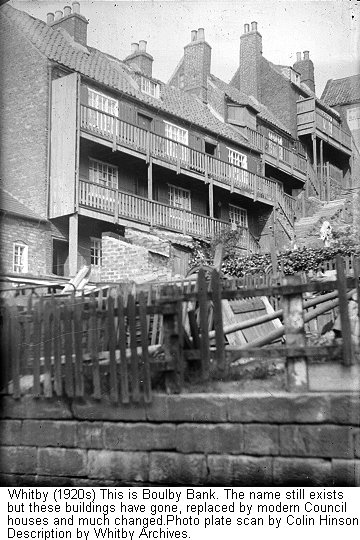 The Houses on Boulby Bank, in the 1920s.