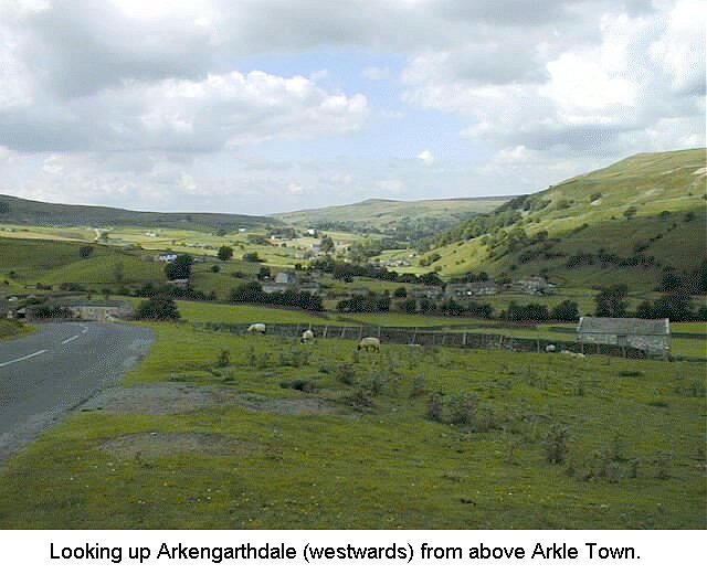 Looking up Arkengarthdale, from above Arkle Town