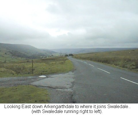 Looking down Arkengarthdale from above Arkle Town, towards Swaledale