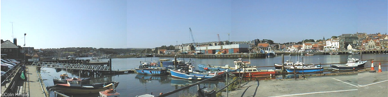 A panoramic view of the harbour, Whitby