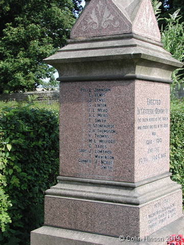 The War Memorial at Sleights.