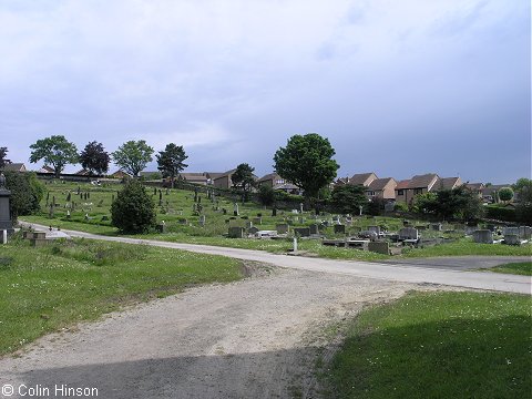 The eastern side of the Cemetery, Burncross