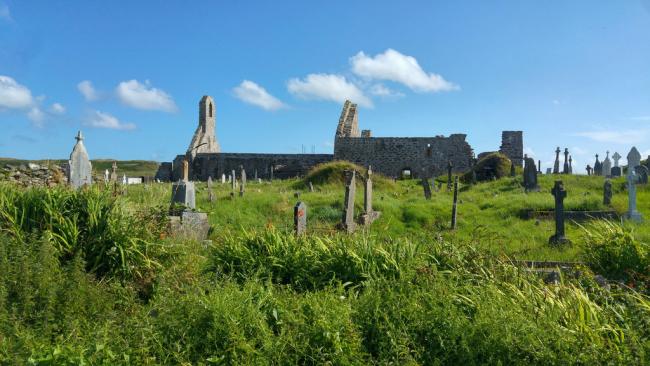 Graveyard at Ballinskelligs Priory, County Kerry
