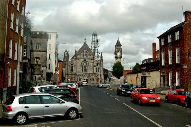 Limerick - Perry Street, St Saviour's Dominican Church & Tait's Clock